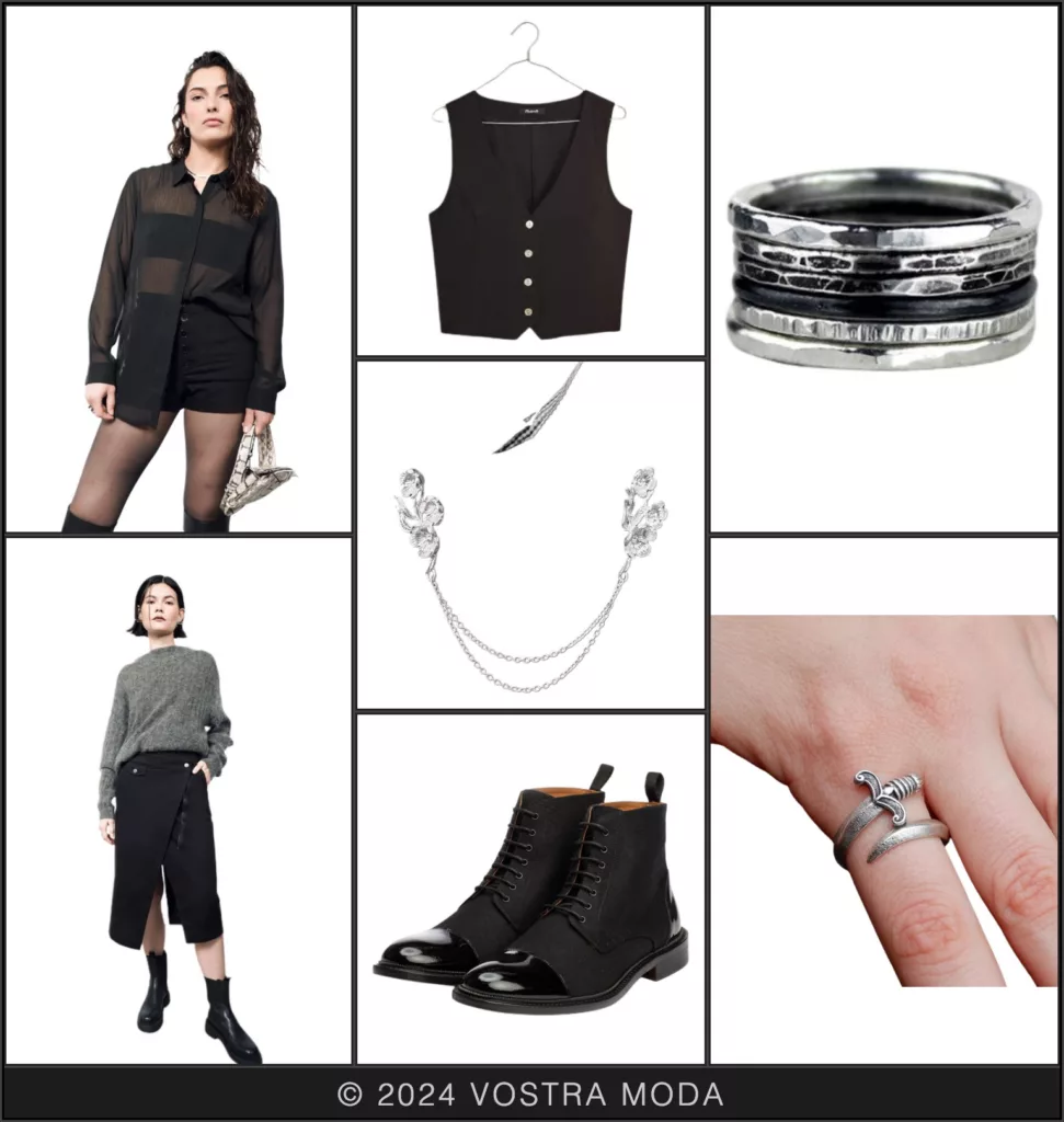 The mx LBD(S) inspired all black outfit