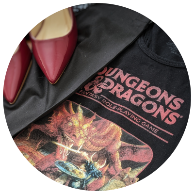 Dungeons and Dragons flatlay curation